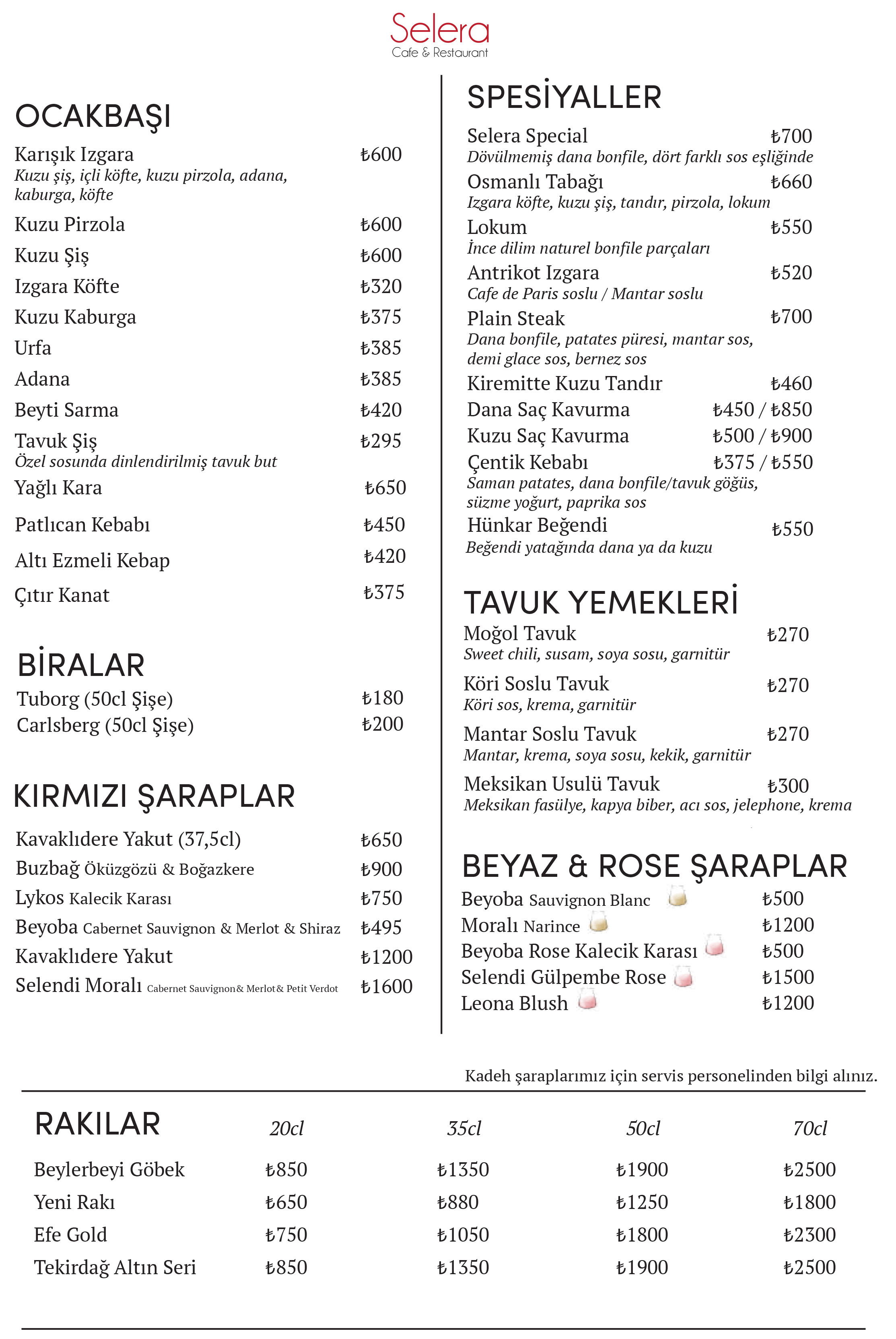 Menu Page 2